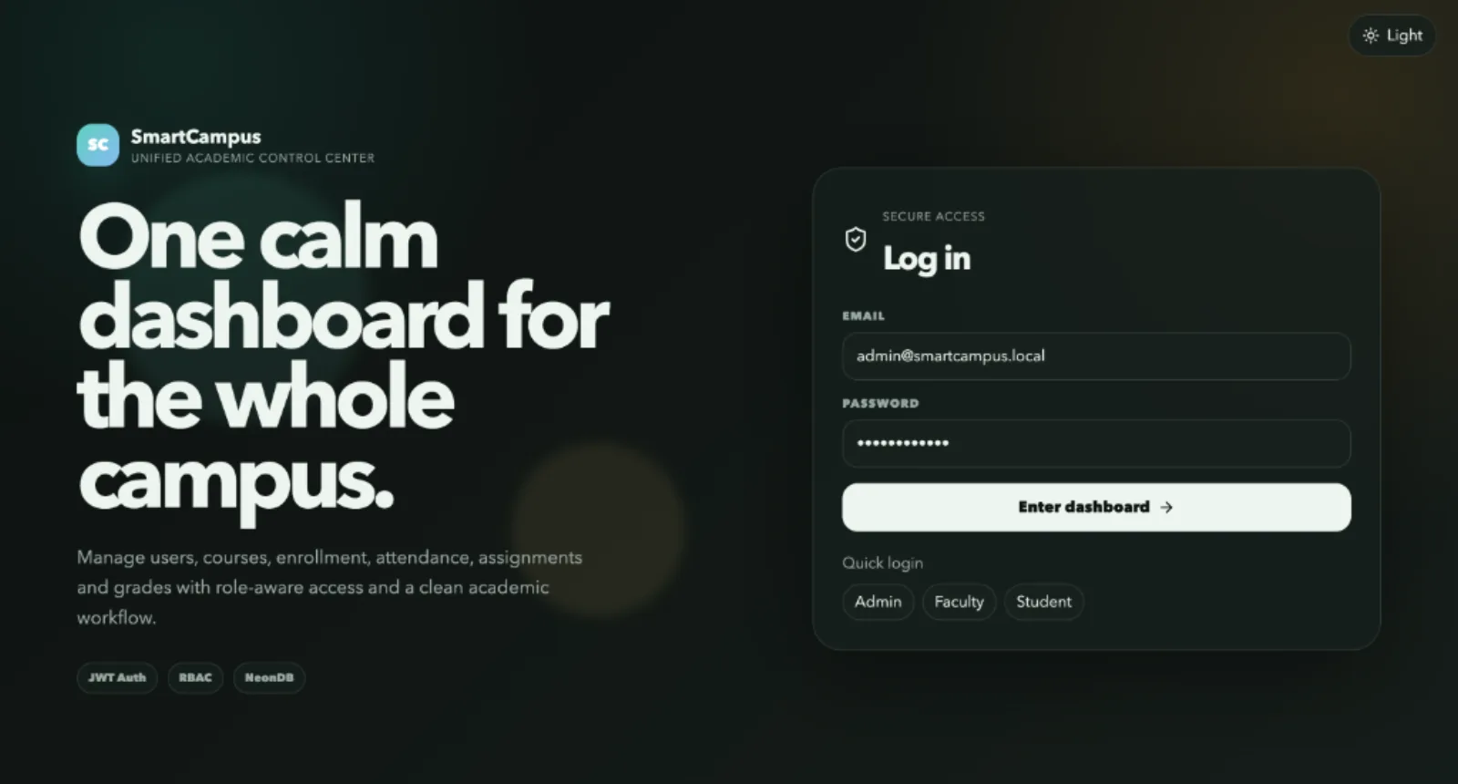 SmartCampus: Academic management system